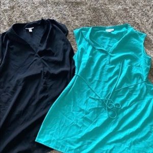 Two maternity blouses